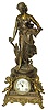 Ansonia Clock Co. statue clock, "Sybil and Summer", C. 1904.