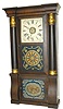 Seth Thomas, Plymouth Hollow, column and cornice shelf clock described in the company's catalogs as, "Rosewood Gilt Cap", C. 1863.