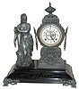 Ansonia Clock Company figure clock, "Music", C. 1894.