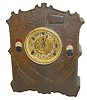 Gilbert Clock Co. cabinet clock, "Cosey Corner, Pattern R.", C. 1906.