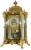 Ansonia Clock Co. crystal regulator, "Excelsior", ca late 1800's. — Antique Clocks Price Guide