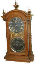 Southern Calendar Clock Co. "Fashion No. 6", ca 1880. — Antique Clocks Price Guide