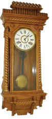 Ansonia Clock Co. wall clock, "Queen Anne", ca late 1800's. — Antique Clocks Price Guide