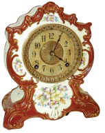 Ansonia Clock Co. porcelain cased, "Towanda", ca 1900. — Antique Clocks Price Guide