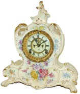 Ansonia Clock Co. Royal Bonn case, "La Vendee", ca 1904. — Antique Clocks Price Guide
