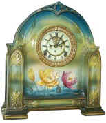Ansonia Clock Co. Royal Bonn case, Ca 1901. — Antique Clocks Price Guide