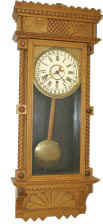 Wm. L. Gilbert Clock Co. hanging "Asbury", ca 1901. — Antique Clocks Price Guide
