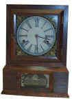 Cottage clock, ca 1840's 1850's, empire style rosewood case in excellent condition. — Antique Clocks Price Guide