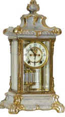 Ansonia Clock Co. "Crystal Regulator No. 3", ca 1905. — Antique Clocks Price Guide