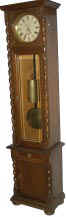Year Running Vienna Hall Clock. This very rare clock and case are very heavy and sturdily made of thick oak. — Antique Clocks Price Guide