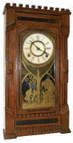 Wm. L.Gilbert Clock Co. mantle clock, "Nebo", ca 1885. — Antique Clocks Price Guide