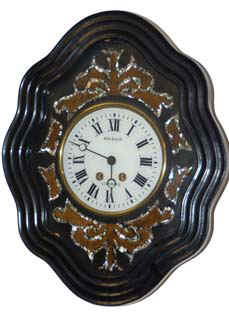 French picture frame clock, ca 1870 — Antique Clocks Price Guide