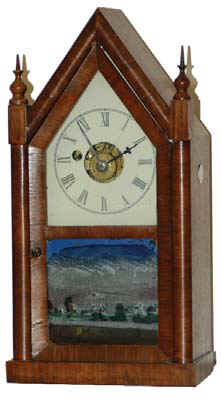Jerome Clock Co. small gothic or mini steeple clock, 19th century — Antique Clocks Price Guide