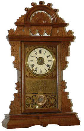 Seth Thomas mantle clock, a clock of many names, "Eclipse", and "Balltop" are the most common, and both names fit the clock. — Antique Clocks Price Guide