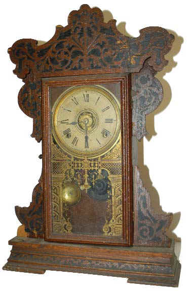 Seth Thomas mantle clock, "Oddball". Over the years I have had many Seth Thomas clocks that are not in any catalog. This may be one of those, or you may have a dozen like it. — Antique Clocks Price Guide