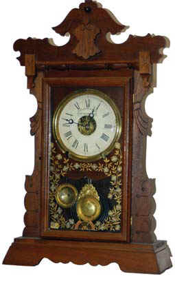 C. Jerome and Company, the English subsidiary of the New Haven Clock Co. produced this near perfect parlor clock around 1880-1890, for the English market. — Antique Clocks Price Guide