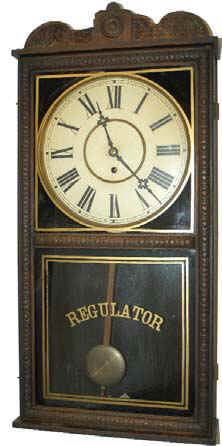 Waterbury Clock Co. store regulator, "Crane", ca 1906. — Antique Clocks Price Guide