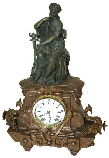 "Seth Thomas Sons &amp; Co. Thomaston, Ct.", signed on the movement. — Antique Clocks Price Guide