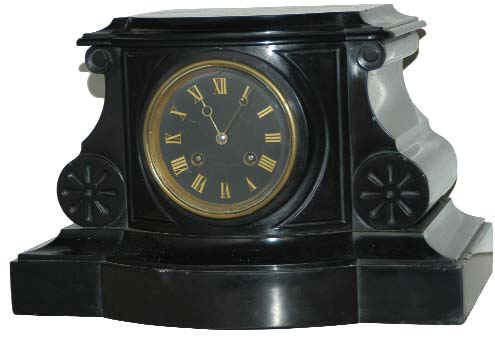 French black marble case and dial. — Antique Clocks Price Guide