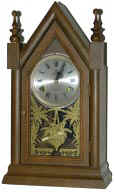 New steeple clock, foreign made. — Antique Clocks Price Guide