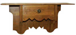 Victorian walnut shelf clock, with drawer. — Antique Clocks Price Guide