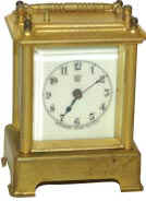 Waterbury Clock Co. carriage clock, "Conductor", ca 1893. — Antique Clocks Price Guide