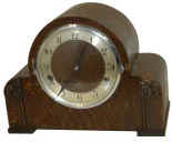 German Westminster chime shelf clock, basically like the ones preceding, slightly different case style. — Antique Clocks Price Guide