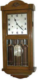 Hamburg American Clock Co. Westminster Chime box clock made for the Spanish market. — Antique Clocks Price Guide