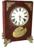 Ansonia Clock Co. Plush Clock, "Florentine, No. 1", ca 1886. — Antique Clocks Price Guide