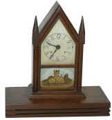 The Burroughs Company miniature, "Steeple Clock or Gothic Clock". — Antique Clocks Price Guide