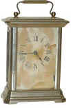 Jerome &amp; Co. carriage clock in a nickel case. — Antique Clocks Price Guide