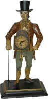 Organ Grinder metal clock. — Antique Clocks Price Guide