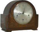 "Smiths Enfield, Made in England", signed on the nice silver dial, one of the nicest of this group. — Antique Clocks Price Guide