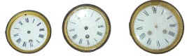 L to R. three French assemblies, one with a movement. — Antique Clocks Price Guide