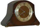 English mantle clock, plays Westminster chimes on 5 rods each quarter hour, strikes the hours. — Antique Clocks Price Guide