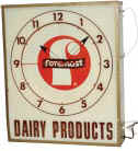 Electric clock, advertising, "Foremost Dairy Products". — Antique Clocks Price Guide