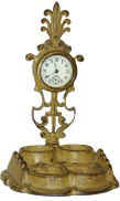 Inkwell clock needs to be restored. Would bring $350 and up if in nice condition. — Antique Clocks Price Guide