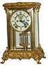 Ansonia Clock Co. crystal regulator, "Peer", ca 1914.