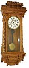 Ansonia Clock Co. wall clock, "Queen Anne", ca late 1800's. 