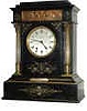 French marble and bronze clock with an unusual 3 train movement.