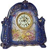 Ansonia Clock Co. Royal Bonn cased, "La Saone", ca 1902.
