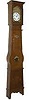 French Morbier longcase clock, ca 1865.