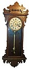 Ansonia Clock Co., "Rio" ca. 1904. Fancy 39 inches high oak case, refinished at one time, small tip missing back side.