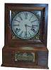Cottage clock, ca 1840's 1850's, empire style rosewood case in excellent condition.
