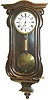 Vienna Regulator, ca 1880's, three quarter size or dwarf, usually means the pendulum and dial are oversized for length of case.