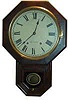 Seth Thomas Schoolhouse Clock, ca.1909, Model "12 inch drop octagon". 