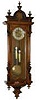 German Vienna regulator, very unusual, in a good walnut veneer case that is unusually tall at 53 inch.