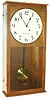 Seth Thomas oak wall clock, ca. 1920's.