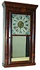 Atkins and Porter,small cornice top shelf clock, ca.1840-1846.