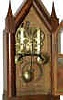 Smith and Goodrich 30 hour steeple, double fusee movement that is mounted on steel plates which are attached to the lower end of the brass movement plates.